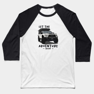 Toyota 4Runner let the adventure begin - White Essential Baseball T-Shirt